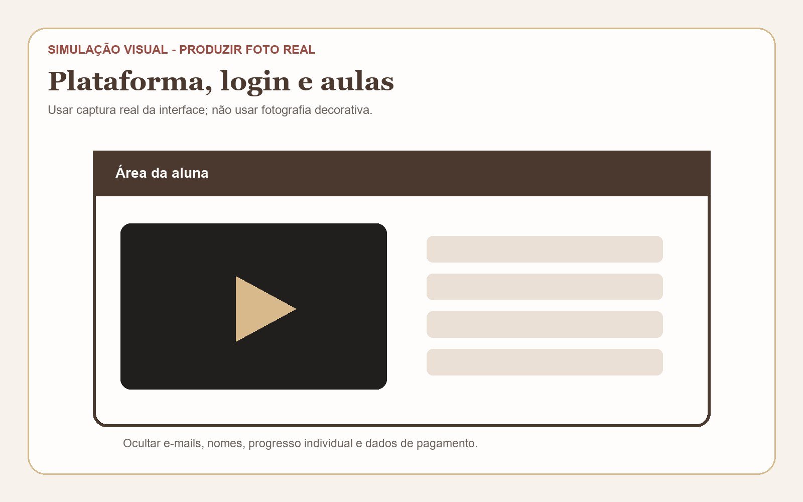 Ficha de produção da captura da área da aluna